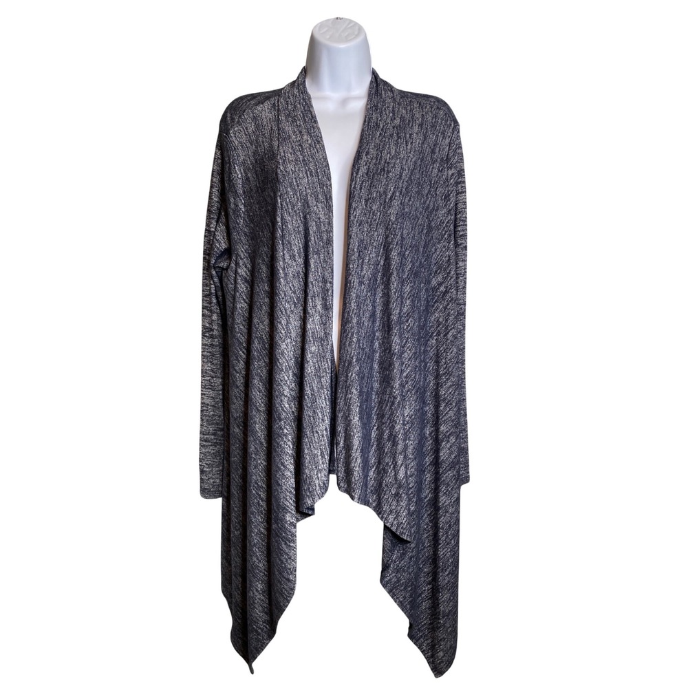 Banana Republic Womens Marled Knit Open Waterfall Front Cardigan Sweater‎ Sz M